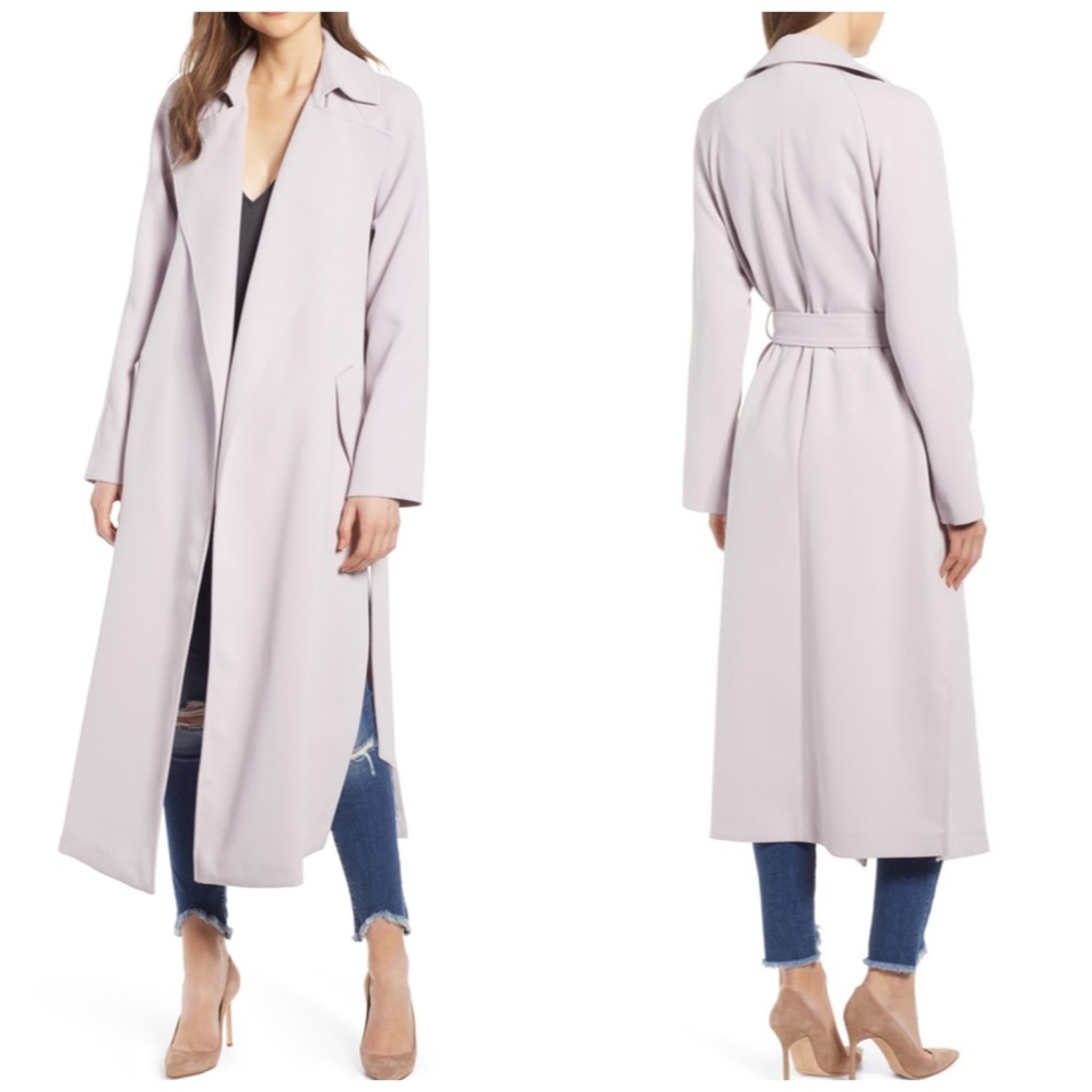 NWT Kendall & Kylie Side Slit Trench Coat - Picture 1 of 2